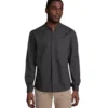 03792 - Camicia bianca colorata 120 uomo 60% cotone biologico 40% poliestere riciclato popeline  Tg.S-5XL