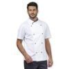 ***FINE SERIE*** Giacca cuoco manica corta DAVIN 55% cotone 42% poliestere 3% elastan 160 gr/m&sup2;