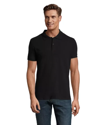 11346 - Polo colorata 180 uomo m/c - cotone piquè pettinato
