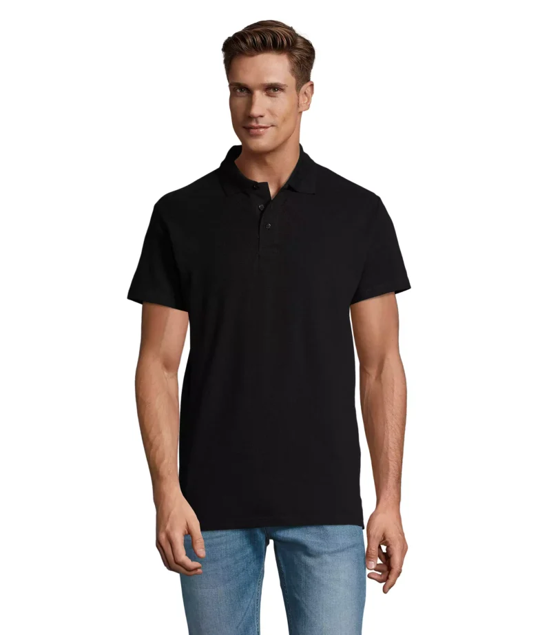 11362 - Polo colorata 210 uomo m/c - cotone piquè pettinato