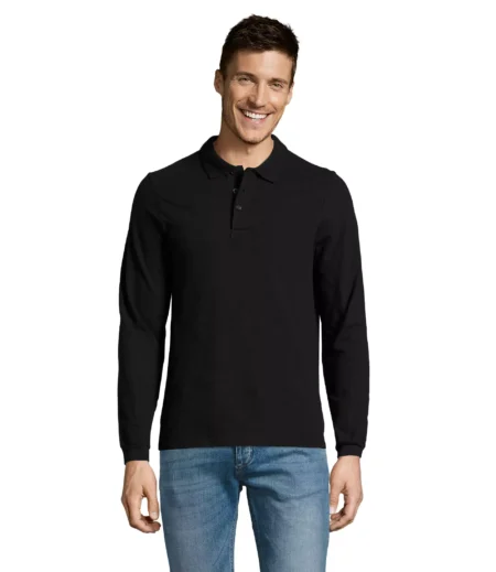 11353 - Polo colorata 210 uomo m/l - cotone piquè pettinato