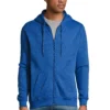 Felpa uomo STONE con cappuccio full zip 50% poliestere 50% cotone