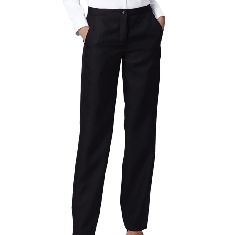 PANTALONI SUSANNE 100% polies.   180 gr/mq Tg. 38-56 Colori Disp. Nero 8000