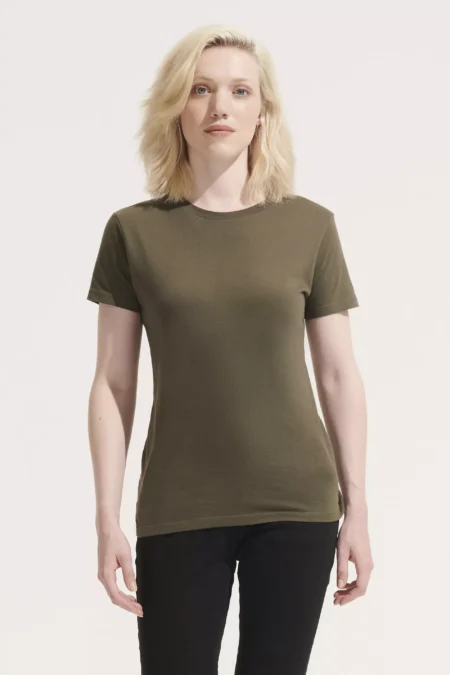 01825 - T-shirt colorata 150 donna m/c girocollo - cotone jersey