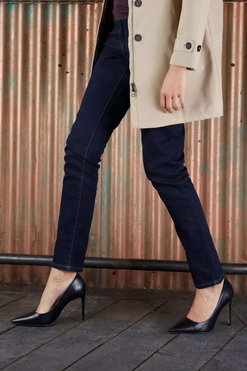 03181 - Jeans elasticizzato Slim Fit donna - Denim - 98% cotone 2% elastan - 10 OZ Tg.34-46 - Image 2