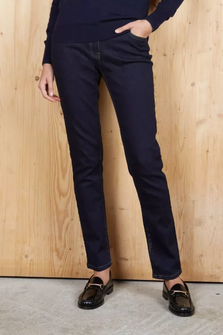 03181 - Jeans elasticizzato Slim Fit donna - Denim - 98% cotone 2% elastan - 10 OZ Tg.34-46