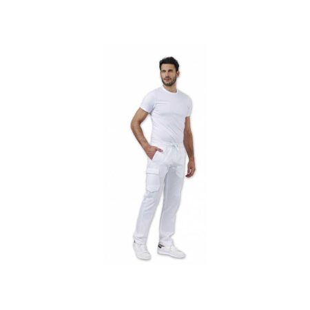 PANTALONI STAN 100% cot. drill sanfor  190 gr/mq Tg. 38-60 Colori Disp. Bianco 0001