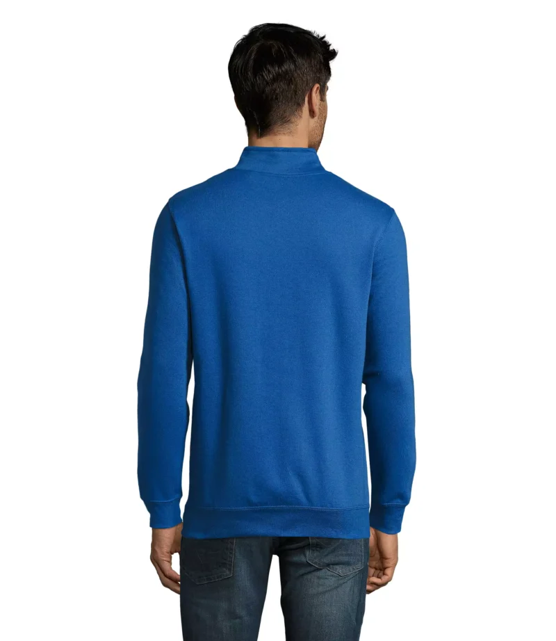 02088 - Felpa colorata 260 uomo 1/2 zip - policotone 50/50 Tg.S-3XL - immagine 3