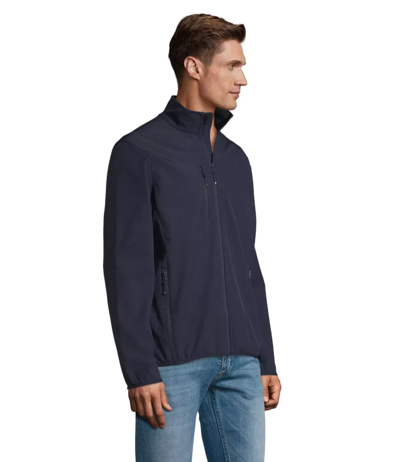 03090 - Giacca colorata 270 uomo full zip - 94% poliestere 6% elastan - tessuto Softshell Tg.S-4XL - immagine 3