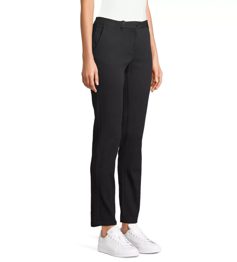 03179 - Pantalone chino donna - Twill 335 - 98% cotone 2% elastan - Vita elasticizzata Tg.36-48 - Image 2