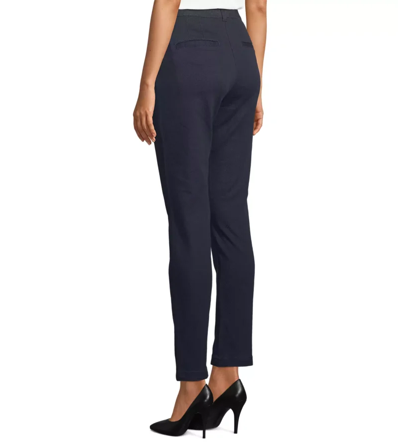 03179 - Pantalone chino donna - Twill 335 - 98% cotone 2% elastan - Vita elasticizzata Tg.36-48 - Image 3