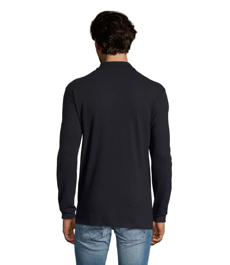 11328 - Polo colorata 170 uomo m/l - cotone piquè pettinato - 3 bottoni in tinta Tg.S-XXL - immagine 2