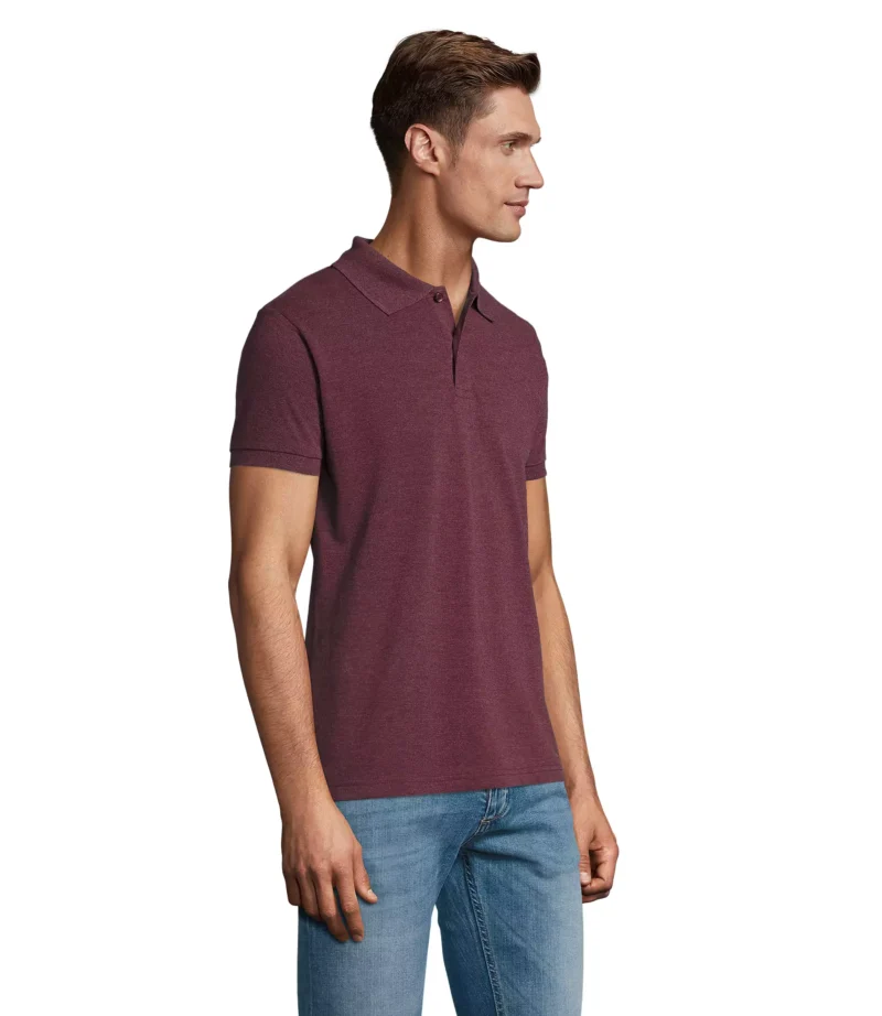 11346 - Polo colorata 180 uomo m/c - cotone piquè pettinato - Image 2