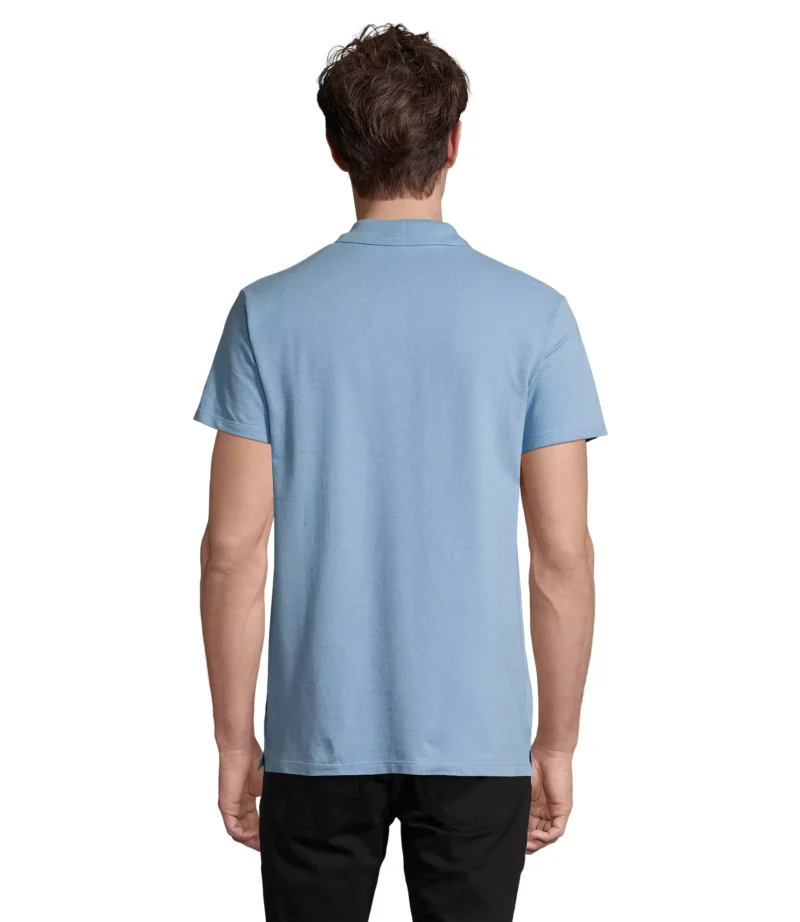 11362 - Polo colorata 210 uomo m/c - cotone piquè pettinato - immagine 2