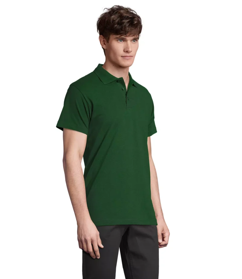11362 - Polo colorata 210 uomo m/c - cotone piquè pettinato - immagine 3