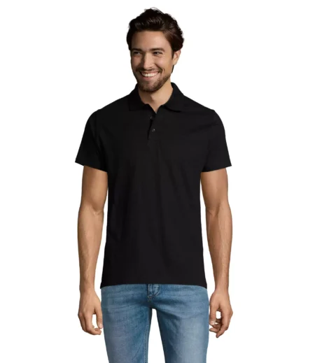 11377 - Polo colorata 170 uomo m/c cotone jersey - 3 bottoni tinta Tg.S-3XL
