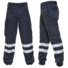 Pantaloni da lavoro Drill con bande rifrangenti